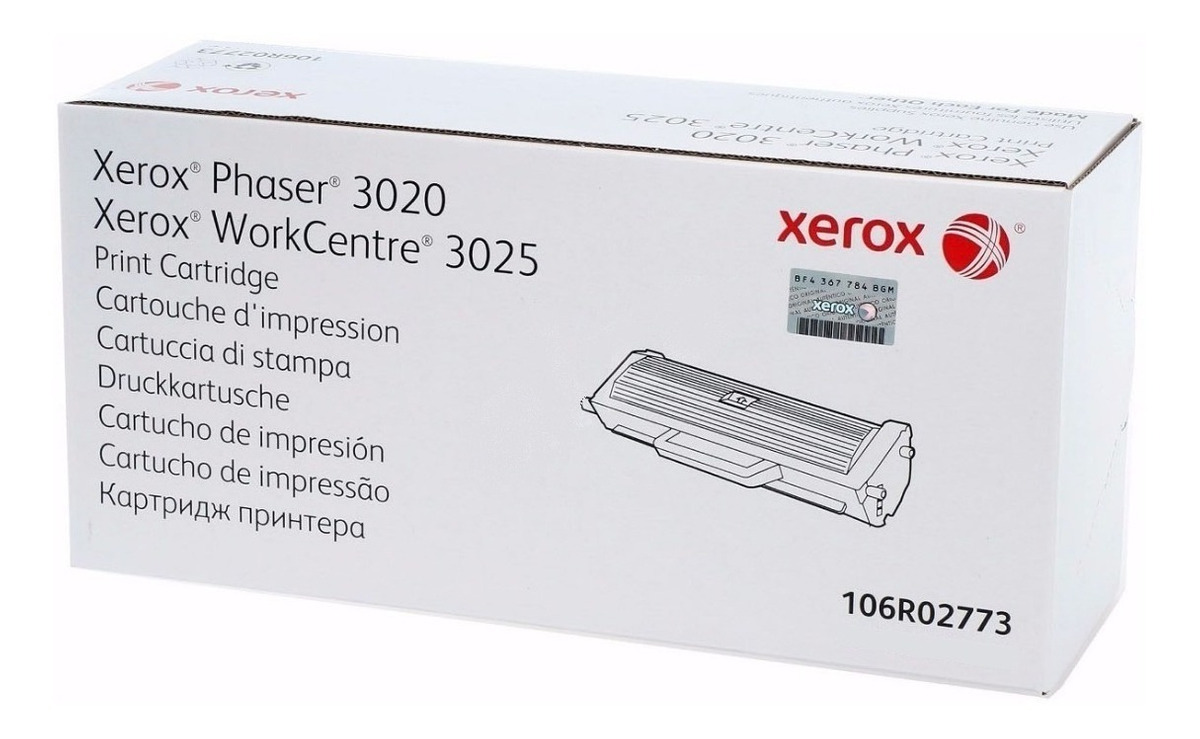 106R02773 XEROX                                                        | TONER XEROX 106R02773 NEGRO STANDARD PHASER 3020 Y 3025                                                                                                                                                                                                   