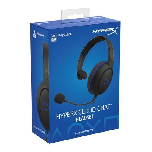 HX-HSCCHS-BKAM HyperX                                                       | AURICULAR HYPERX CLOUD CHAT BLACK/BLUE (PS4 LICENSED)                                                                                                                                                                                                     